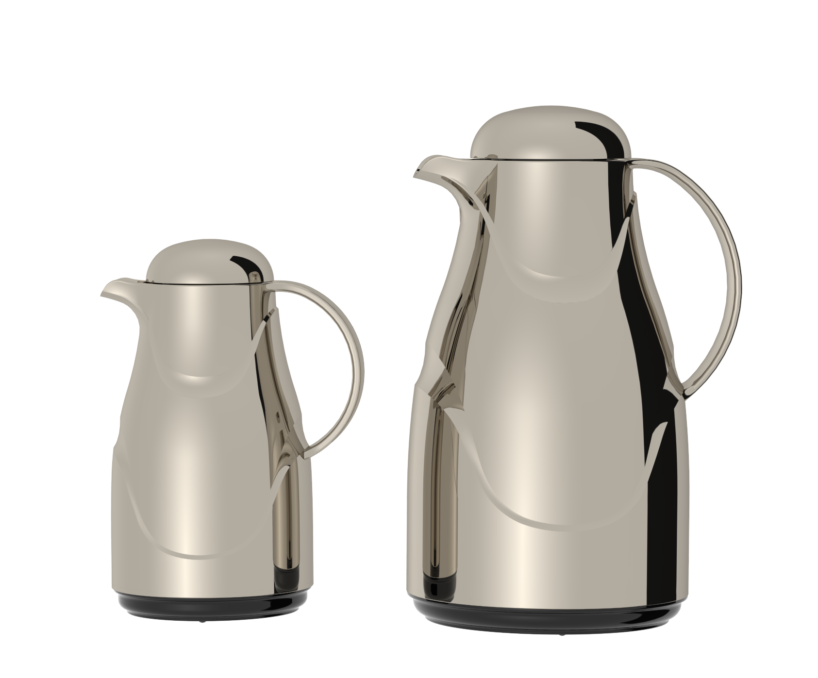 Ripple Regal Insulated Beverage Server Set – ABS Body with Glass Liner, Matt Gold Finish (0.35L + 1.5L / 0.5L + 1.0L)