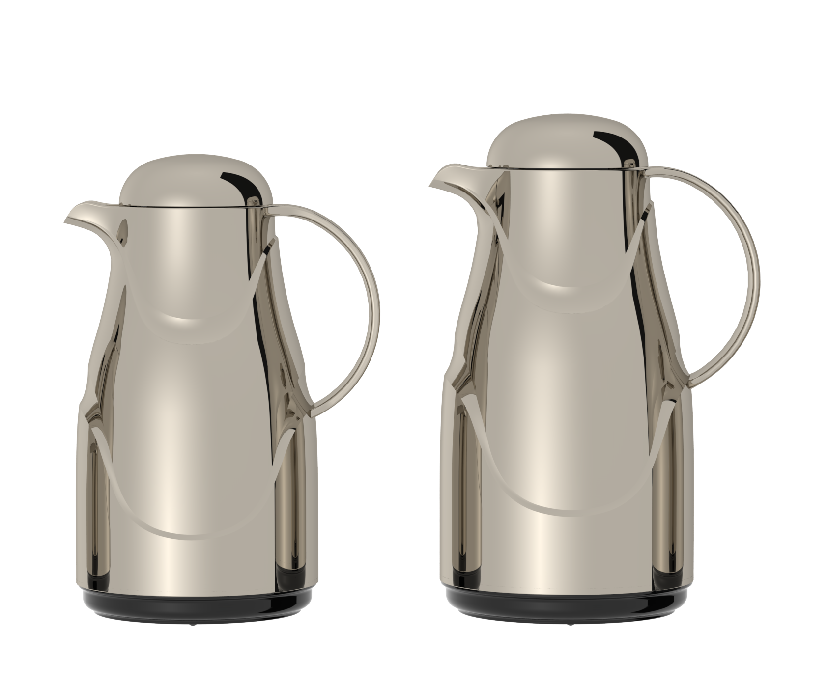 Ripple Regal Insulated Beverage Server Set – ABS Body with Glass Liner, Matt Gold Finish (0.35L + 1.5L / 0.5L + 1.0L)