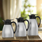 Regal by Ripple Vacuum Flask – Stainless Steel Body with Glass Liner – Double-Wall Insulated Thermal Jug – Black & Silver Finish – Available in 1.0 L / 1.3 L / 1.6 L