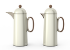 Regal by Ripple 1L + 1L Vacuum Flask Set – Double Wall Stainless Steel Coffee & Tea Server with Glass Liner, Insulated Hot & Cold Beverage Carafe, Elegant Arabic Dallah Style (8 Colors Available)