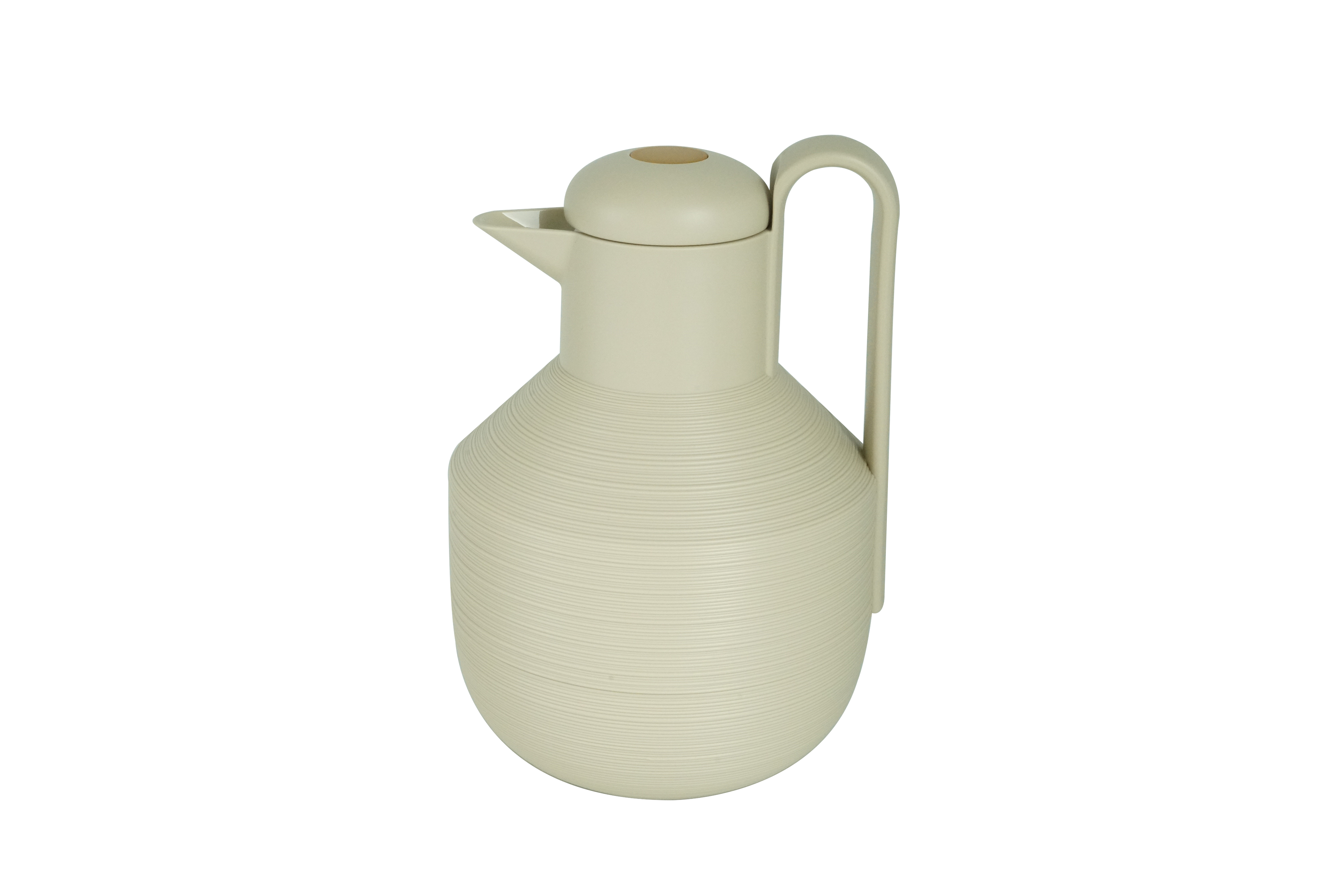 Regal by Ripple 1.0L Insulated Thermos Flask – Vacuum Jug with Glass Liner – Hot & Cold Beverage Server – Modern Minimalist Design – Beige / White / Grey Options