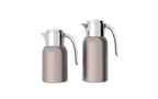 Regal by Ripple 2-Piece Full Stainless Steel Thermos Set – 1.0L Coffee Flask + 1.3L Tea Flask – Double Wall Insulated with Steel Liner – Elegant Copper with Silver Finish – TSC12Q-GP COPPER
