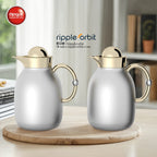 Regal by Ripple 1L + 1L Vacuum Insulated Flask Set – Double Wall Stainless Steel with Glass Liner, Hot & Cold Coffee & Tea Jug (6 Colors)