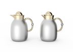 Regal by Ripple 1L + 1L Vacuum Insulated Flask Set – Double Wall Stainless Steel with Glass Liner, Hot & Cold Coffee & Tea Jug (6 Colors)
