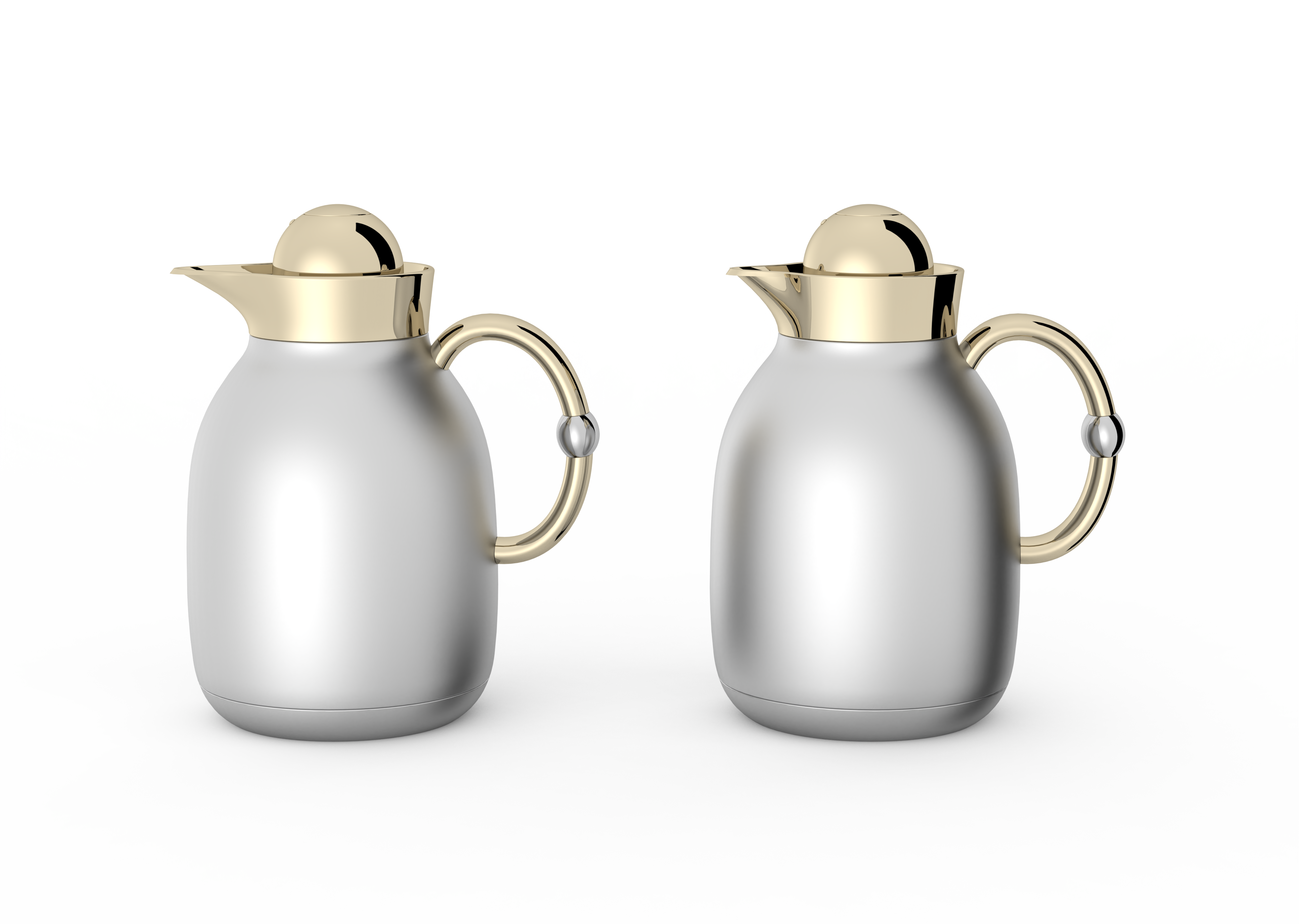 Regal by Ripple 1L + 1L Vacuum Insulated Flask Set – Double Wall Stainless Steel with Glass Liner, Hot & Cold Coffee & Tea Jug (6 Colors)