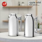 Regal by Ripple 1L + 1L Vacuum Insulated Flask Set – Double Wall Stainless Steel with Glass Liner, Hot & Cold Beverage Server, Luxury Coffee & Tea Jug (2 Pieces)