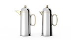 Regal by Ripple 1L + 1L Vacuum Flask Set – Double Wall Stainless Steel Coffee & Tea Server with Glass Liner, Insulated Hot & Cold Beverage Carafe, Elegant Arabic Dallah Style (8 Colors Available)