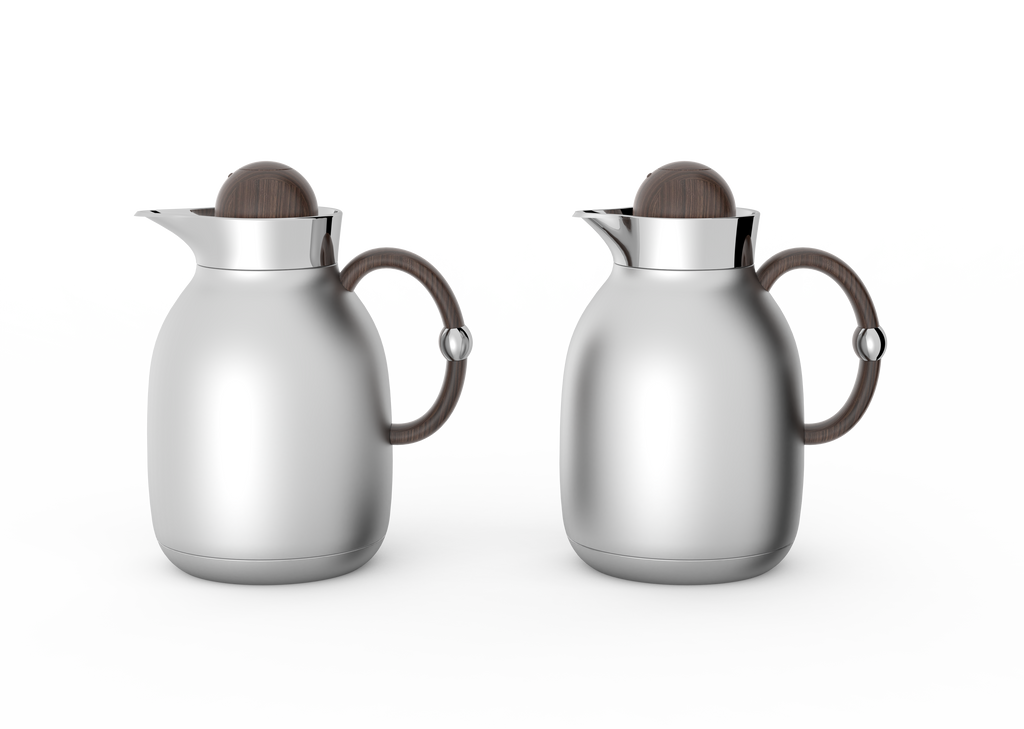 Regal by Ripple 1L + 1L Vacuum Insulated Flask Set – Double Wall Stainless Steel with Glass Liner, Hot & Cold Coffee & Tea Jug (6 Colors)