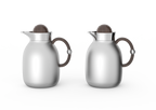 Regal by Ripple 1L + 1L Vacuum Insulated Flask Set – Double Wall Stainless Steel with Glass Liner, Hot & Cold Coffee & Tea Jug (6 Colors)