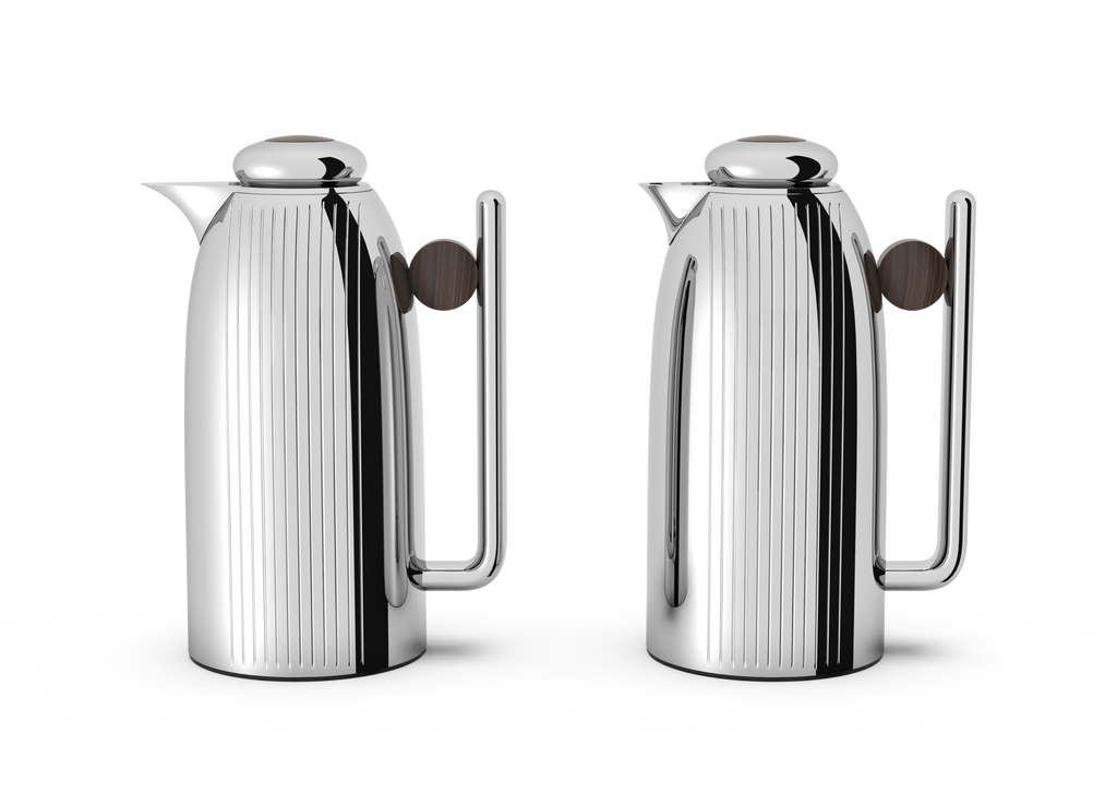 Regal by Ripple 1L + 1L Vacuum Insulated Flask Set – Double Wall Stainless Steel with Glass Liner, Hot & Cold Beverage Server, Luxury Coffee & Tea Jug (2 Pieces)