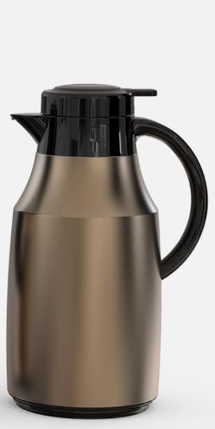 Vacuum Flask Copper Edition – Stainless Steel Body with Glass Liner, Thermos Jug 1.0L to 1.9L – Elegant Copper Finish, Leakproof, Keeps Drinks Hot & Cold - Regal