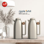 Regal by Ripple 1L + 1L Vacuum Insulated Flask Set – Double Wall Stainless Steel with Glass Liner, Hot & Cold Beverage Server, Luxury Coffee & Tea Jug (2 Pieces)
