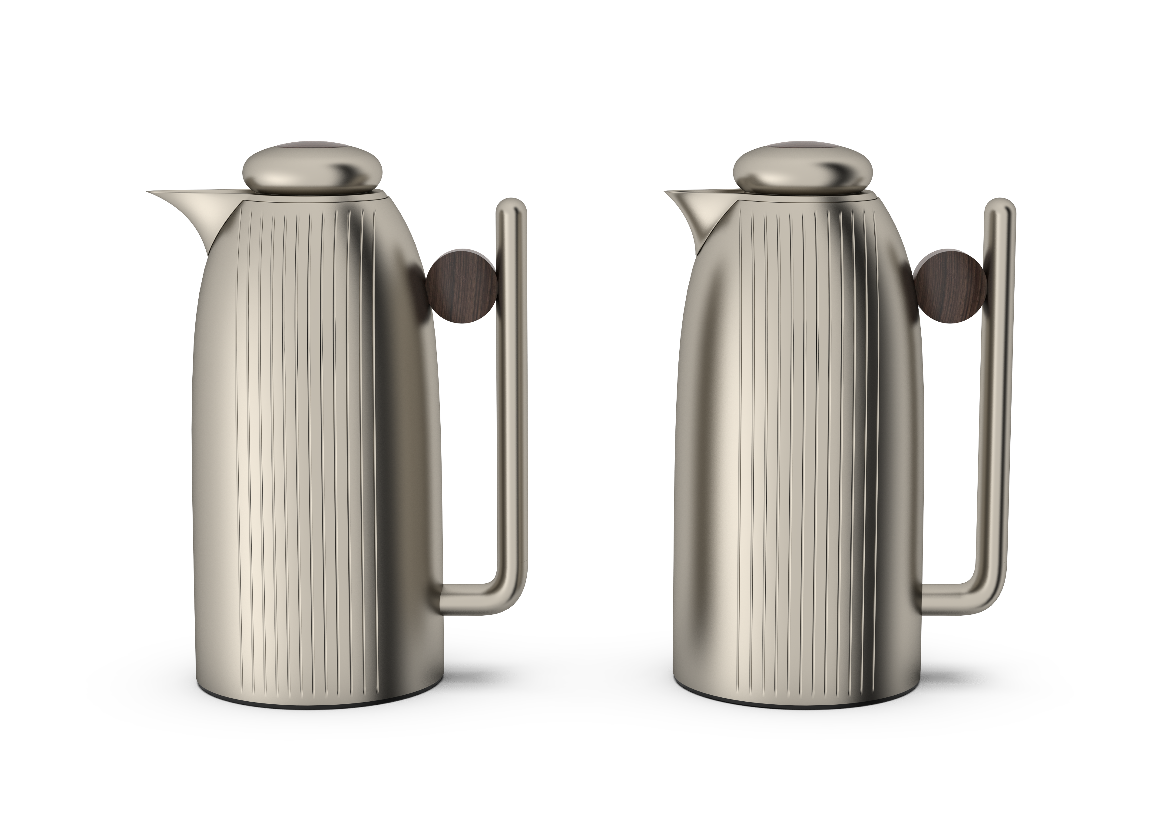 Regal by Ripple 1L + 1L Vacuum Insulated Flask Set – Double Wall Stainless Steel with Glass Liner, Hot & Cold Beverage Server, Luxury Coffee & Tea Jug (2 Pieces)