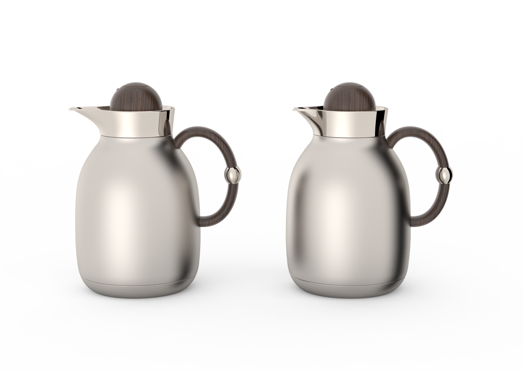 Regal by Ripple 1L + 1L Vacuum Insulated Flask Set – Double Wall Stainless Steel with Glass Liner, Hot & Cold Coffee & Tea Jug (6 Colors)