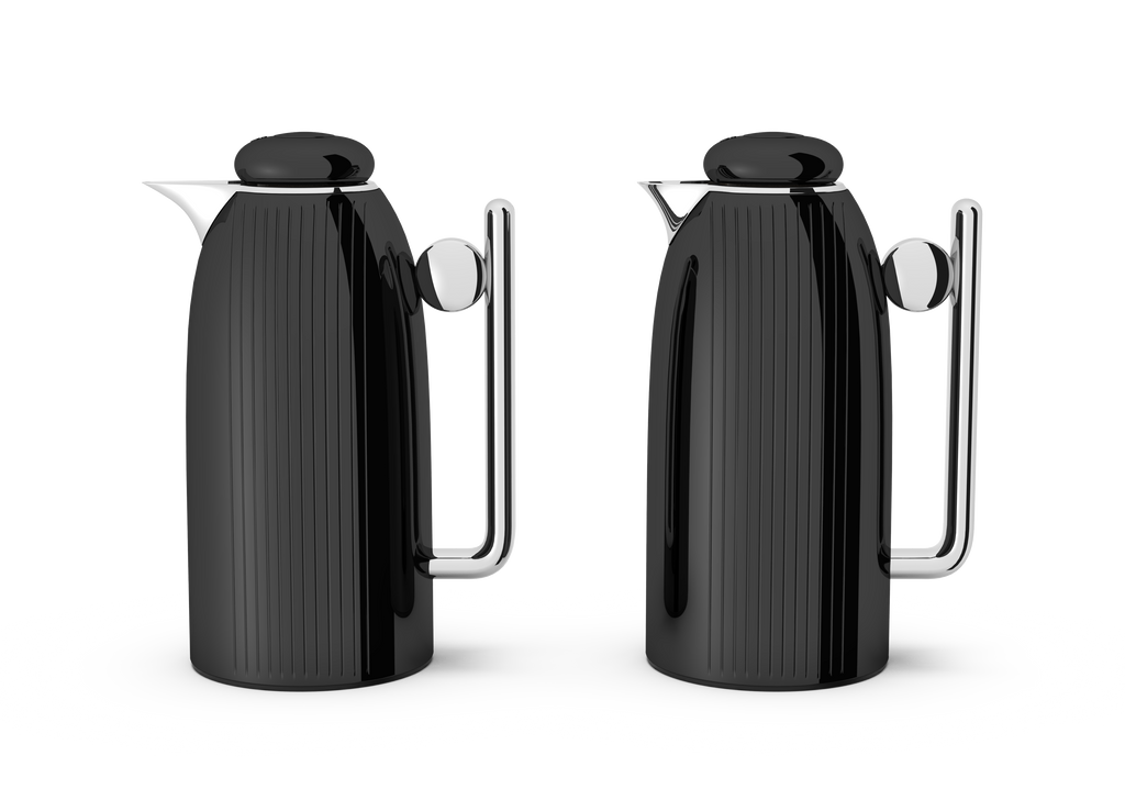 Regal by Ripple 1L + 1L Vacuum Insulated Flask Set – Double Wall Stainless Steel with Glass Liner, Hot & Cold Beverage Server, Luxury Coffee & Tea Jug (2 Pieces)