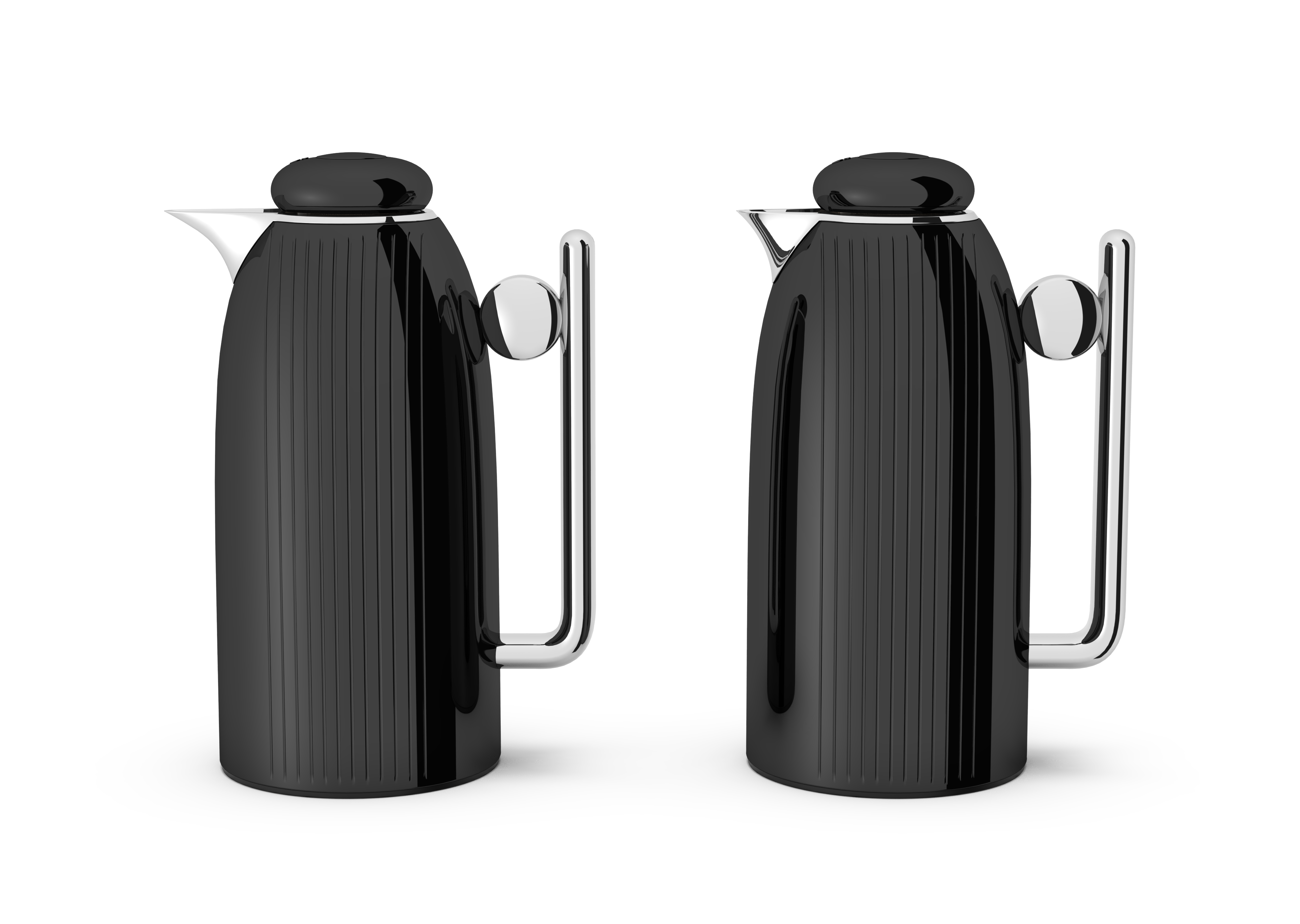 Regal by Ripple 1L + 1L Vacuum Insulated Flask Set – Double Wall Stainless Steel with Glass Liner, Hot & Cold Beverage Server, Luxury Coffee & Tea Jug (2 Pieces)