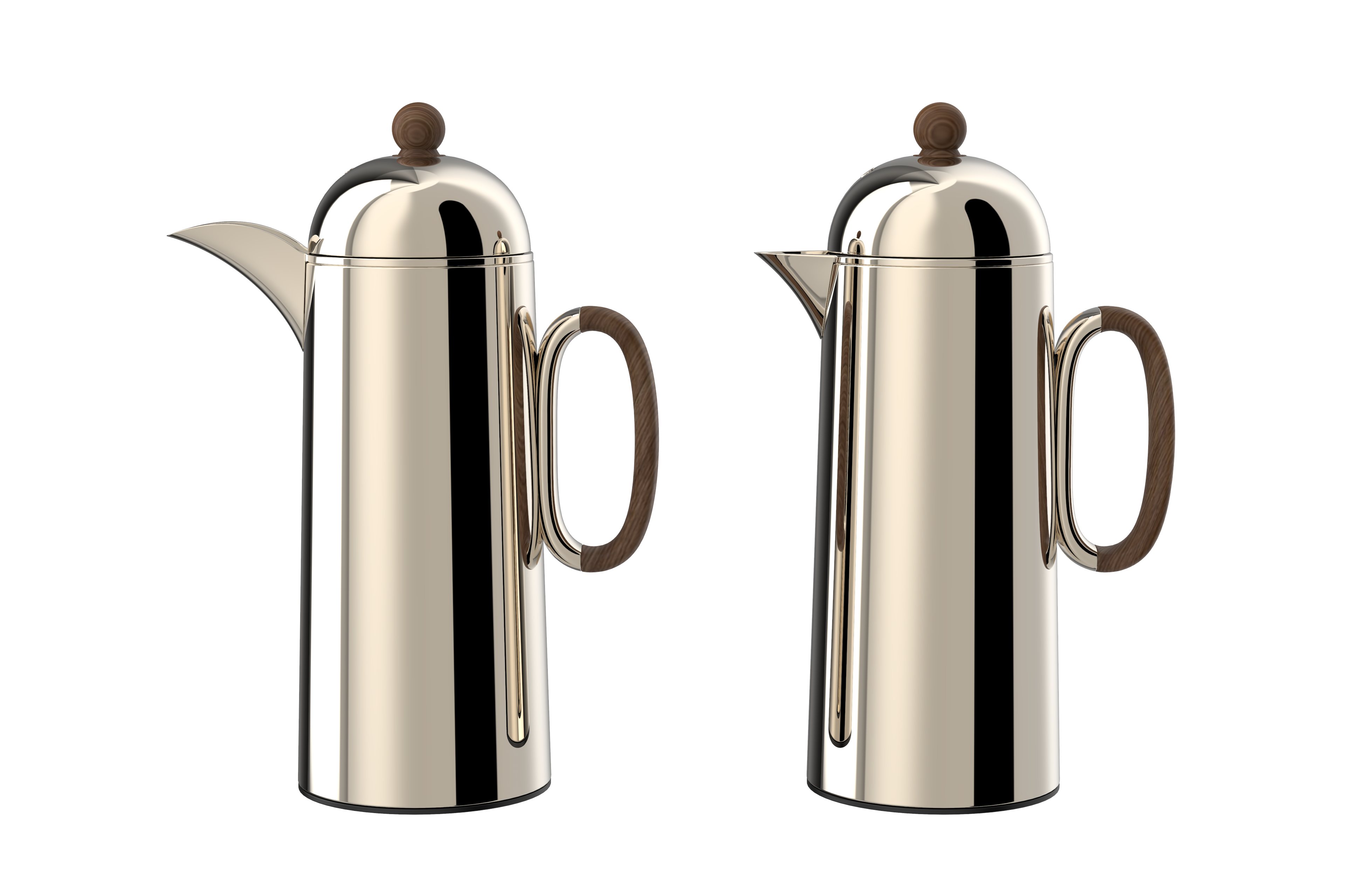 Regal by Ripple 1L + 1L Vacuum Flask Set – Double Wall Stainless Steel Coffee & Tea Server with Glass Liner, Insulated Hot & Cold Beverage Carafe, Elegant Arabic Dallah Style (8 Colors Available)