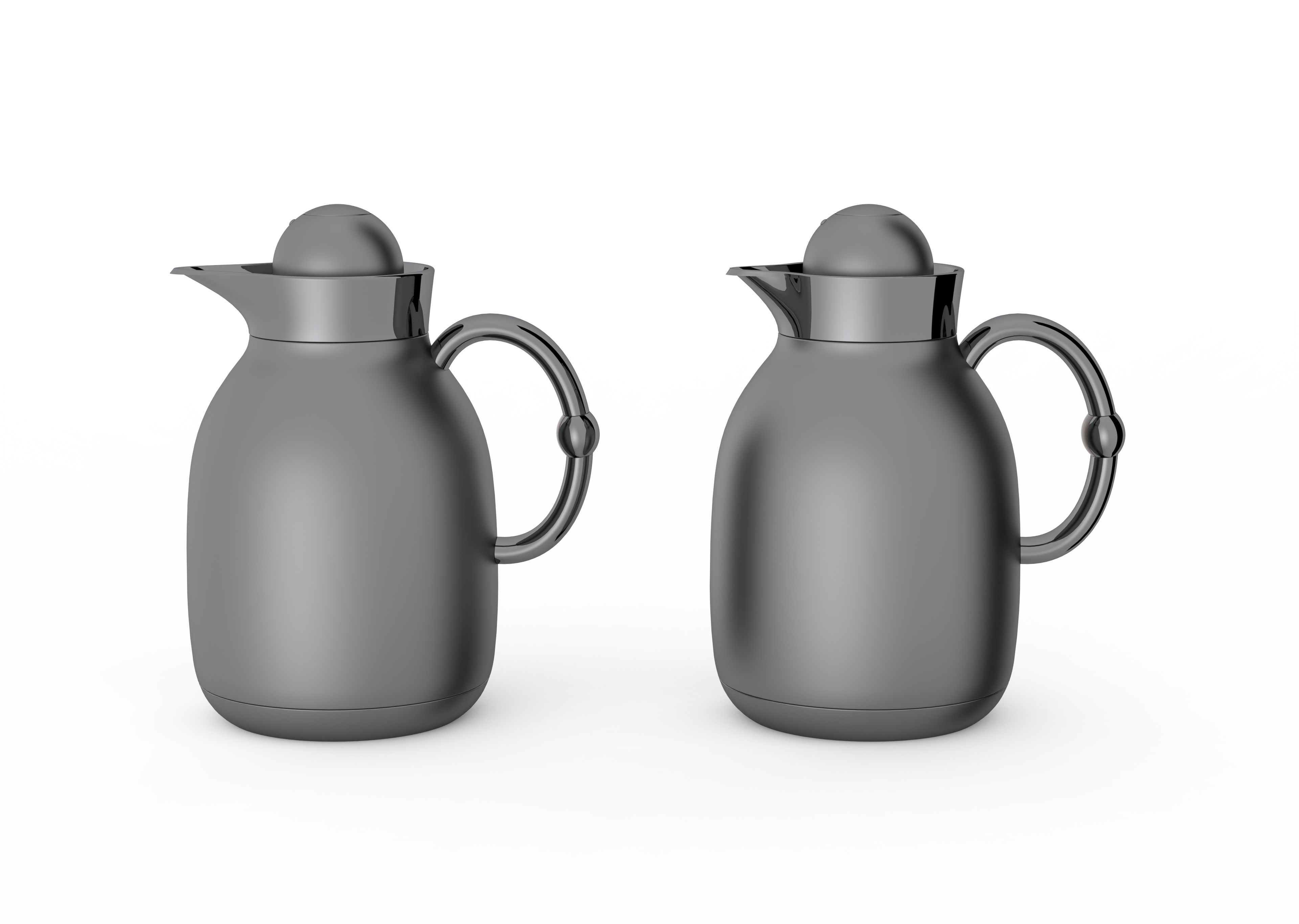 Regal by Ripple 1L + 1L Vacuum Insulated Flask Set – Double Wall Stainless Steel with Glass Liner, Hot & Cold Coffee & Tea Jug (6 Colors)