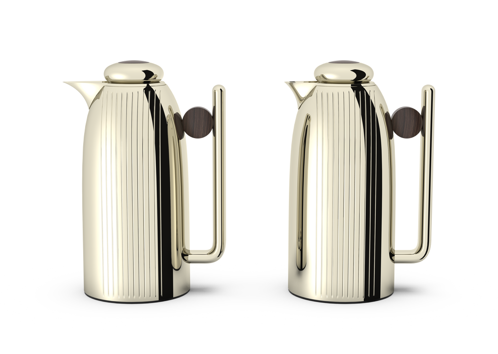 Regal by Ripple 1L + 1L Vacuum Insulated Flask Set – Double Wall Stainless Steel with Glass Liner, Hot & Cold Beverage Server, Luxury Coffee & Tea Jug (2 Pieces)