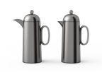 Regal by Ripple 1L + 1L Vacuum Flask Set – Double Wall Stainless Steel Coffee & Tea Server with Glass Liner, Insulated Hot & Cold Beverage Carafe, Elegant Arabic Dallah Style (8 Colors Available)