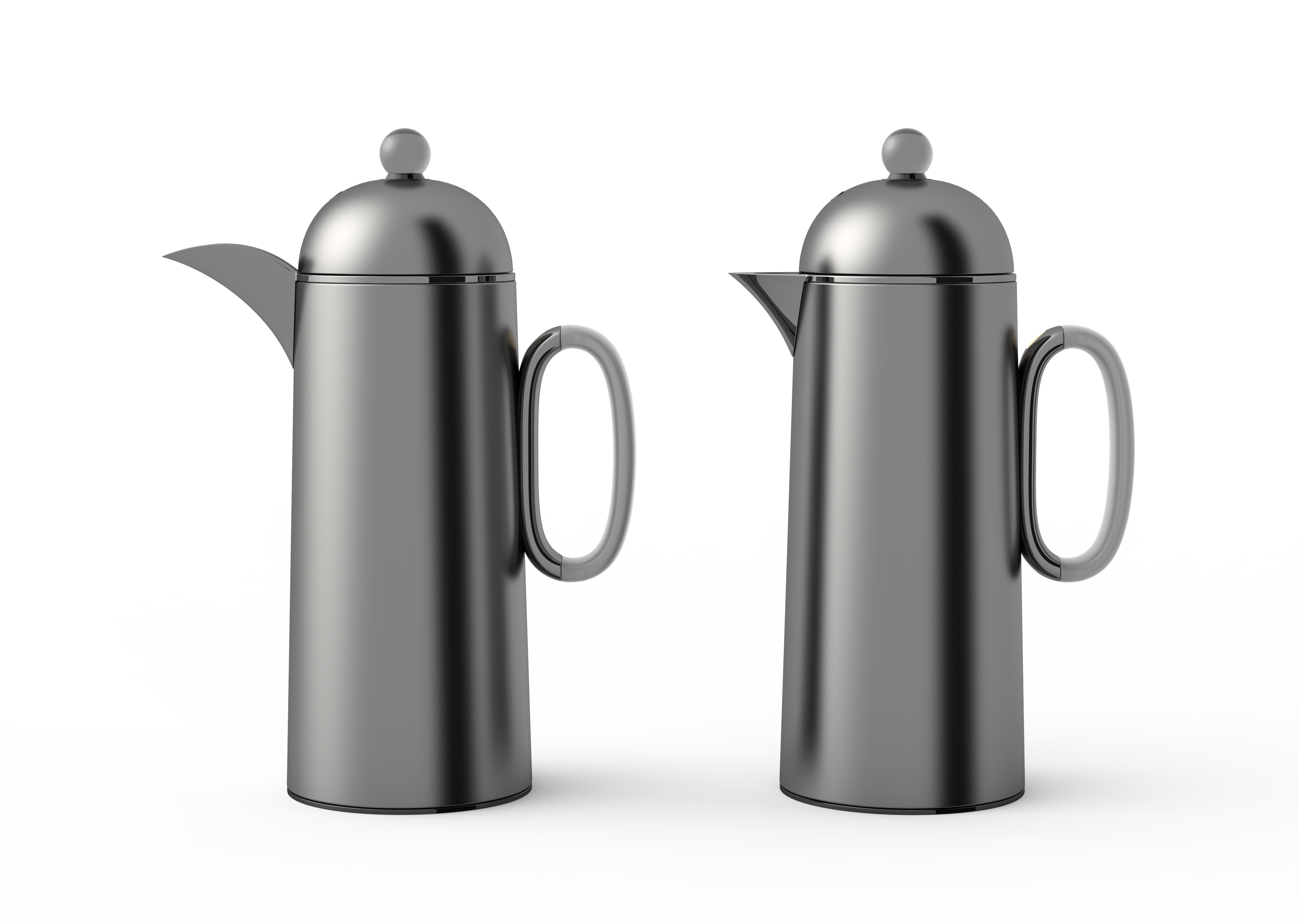 Regal by Ripple 1L + 1L Vacuum Flask Set – Double Wall Stainless Steel Coffee & Tea Server with Glass Liner, Insulated Hot & Cold Beverage Carafe, Elegant Arabic Dallah Style (8 Colors Available)