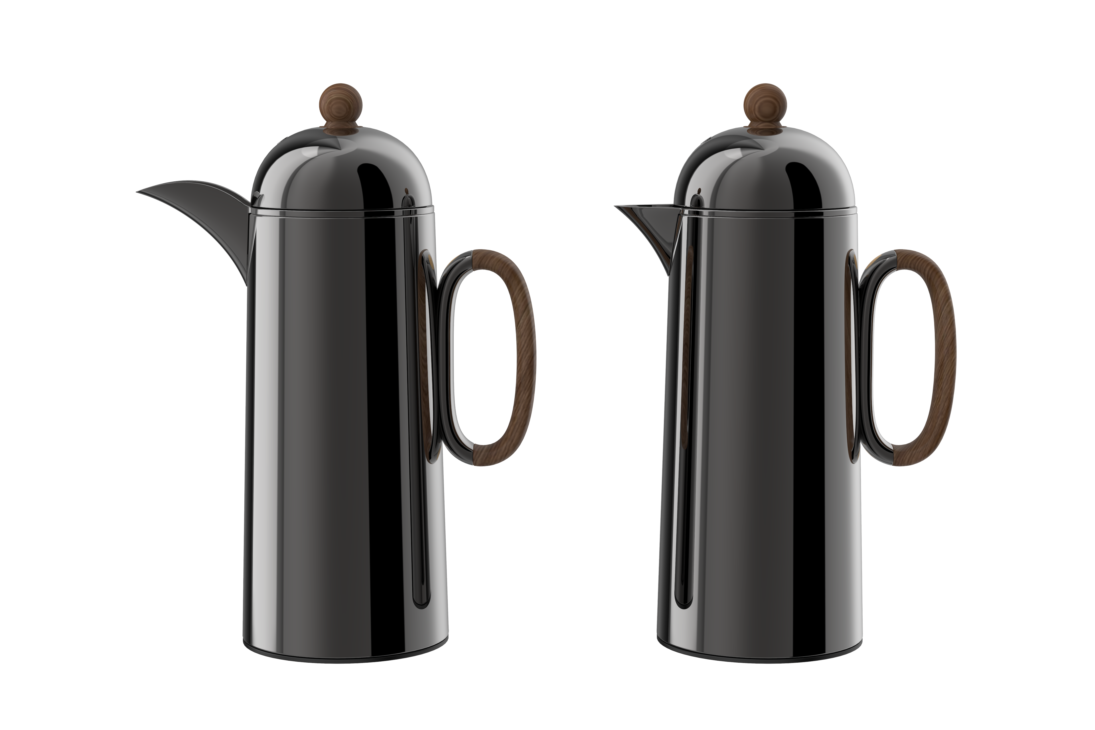 Regal by Ripple 1L + 1L Vacuum Flask Set – Double Wall Stainless Steel Coffee & Tea Server with Glass Liner, Insulated Hot & Cold Beverage Carafe, Elegant Arabic Dallah Style (8 Colors Available)