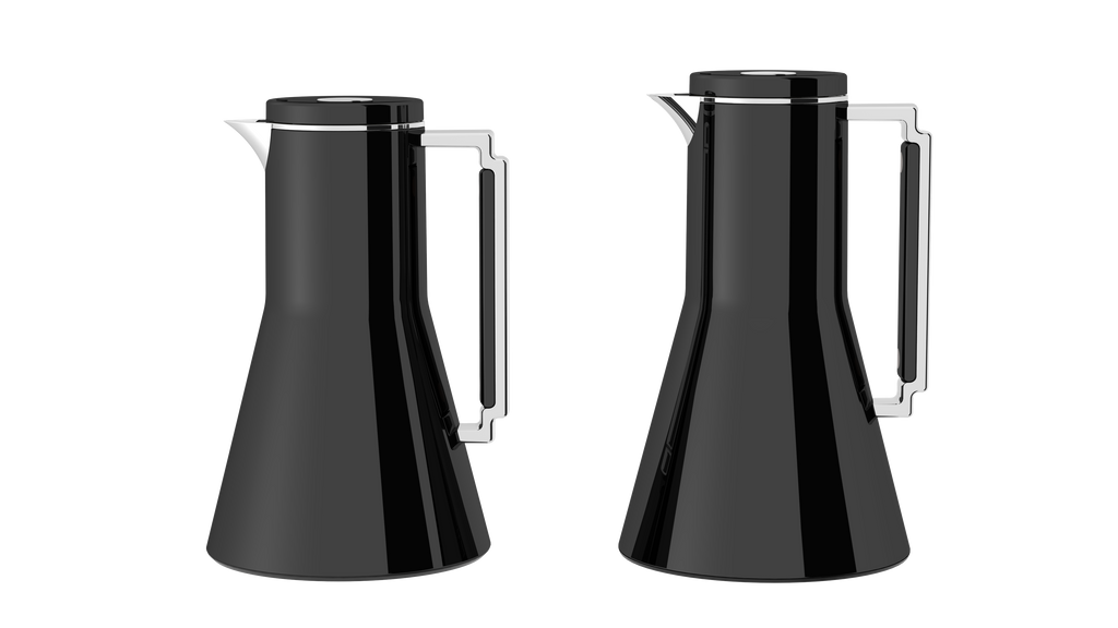 Double Wall Stainless Steel Body + Glass Liner Vacuum Jug – Set of 2