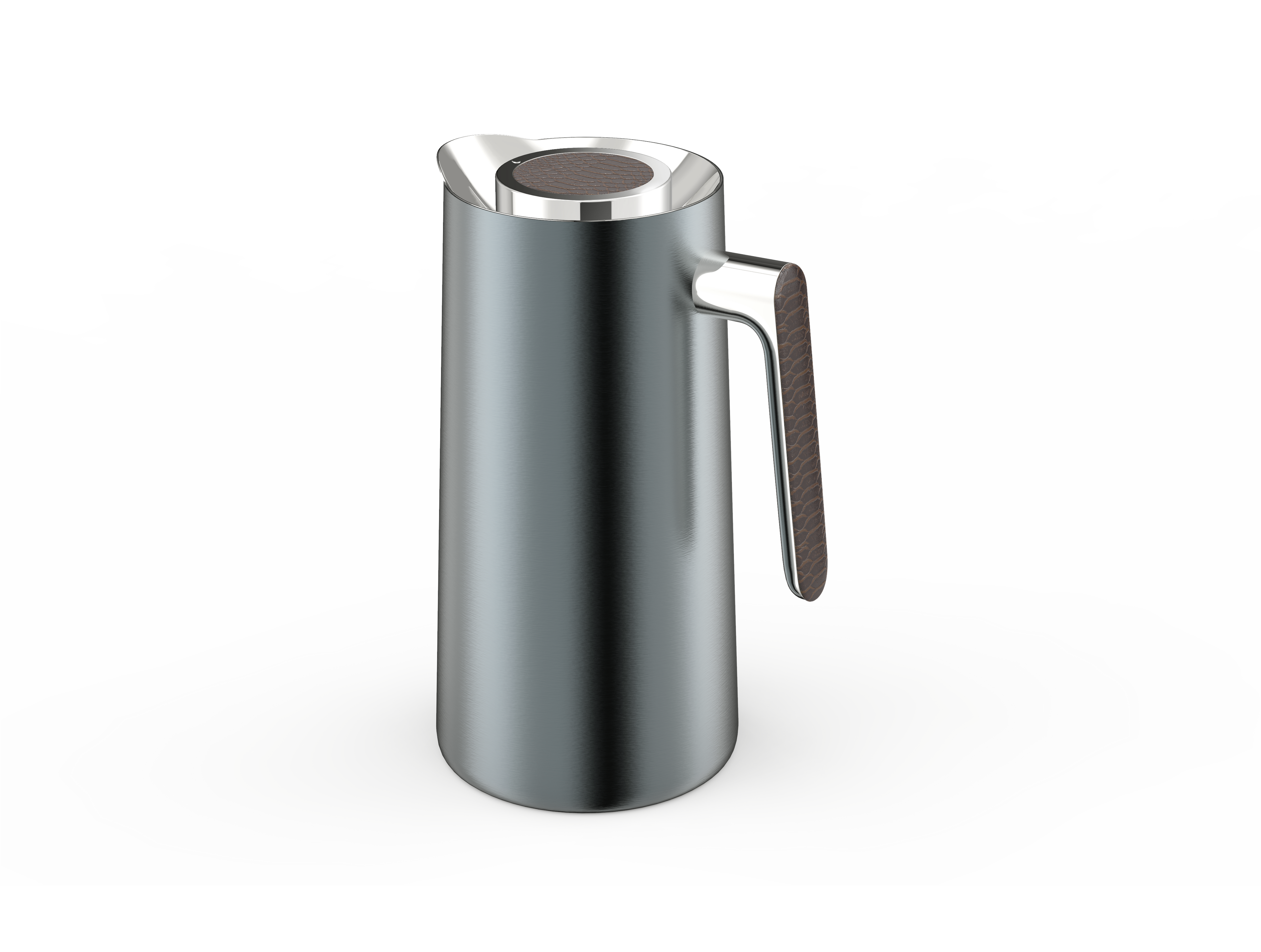 Ripple Regal Insulated Coffee & Tea Server 1L, Stainless Steel Body with Glass Liner, Metal Finish