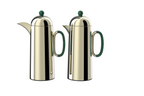 Regal by Ripple 1L + 1L Vacuum Flask Set – Double Wall Stainless Steel Coffee & Tea Server with Glass Liner, Insulated Hot & Cold Beverage Carafe, Elegant Arabic Dallah Style (8 Colors Available)