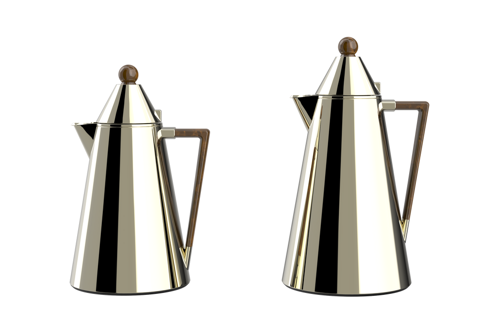 Regal by Ripple RGD17 Series 2-Piece Vacuum Flask Set (0.5 L + 1.0 L) – Stainless Steel Body with Glass Liner – Elegant Arabic Coffee & Tea Thermos – 4 Designer Color Options