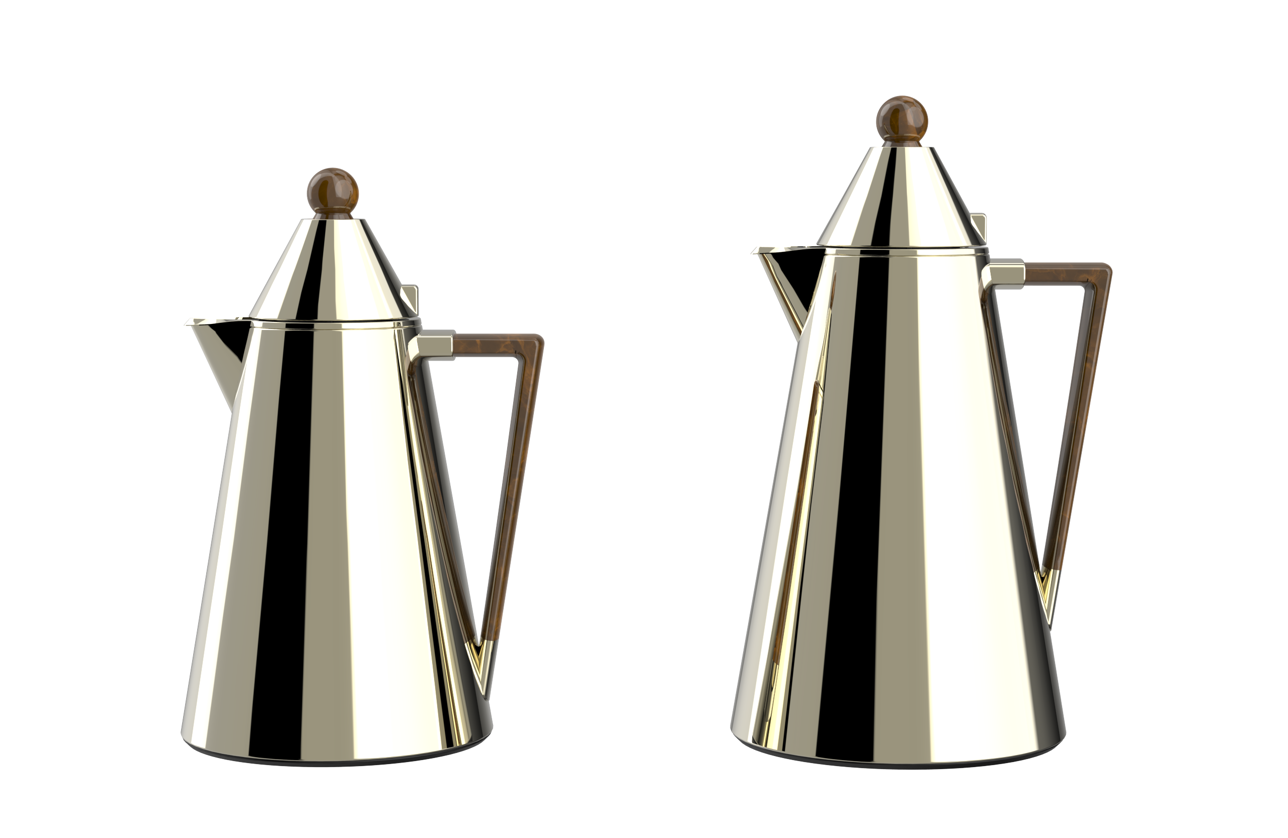 Regal by Ripple RGD17 Series 2-Piece Vacuum Flask Set (0.5 L + 1.0 L) – Stainless Steel Body with Glass Liner – Elegant Arabic Coffee & Tea Thermos – 4 Designer Color Options