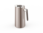 Ripple Regal Insulated Coffee & Tea Server 1L, Stainless Steel Body with Glass Liner, Metal Finish