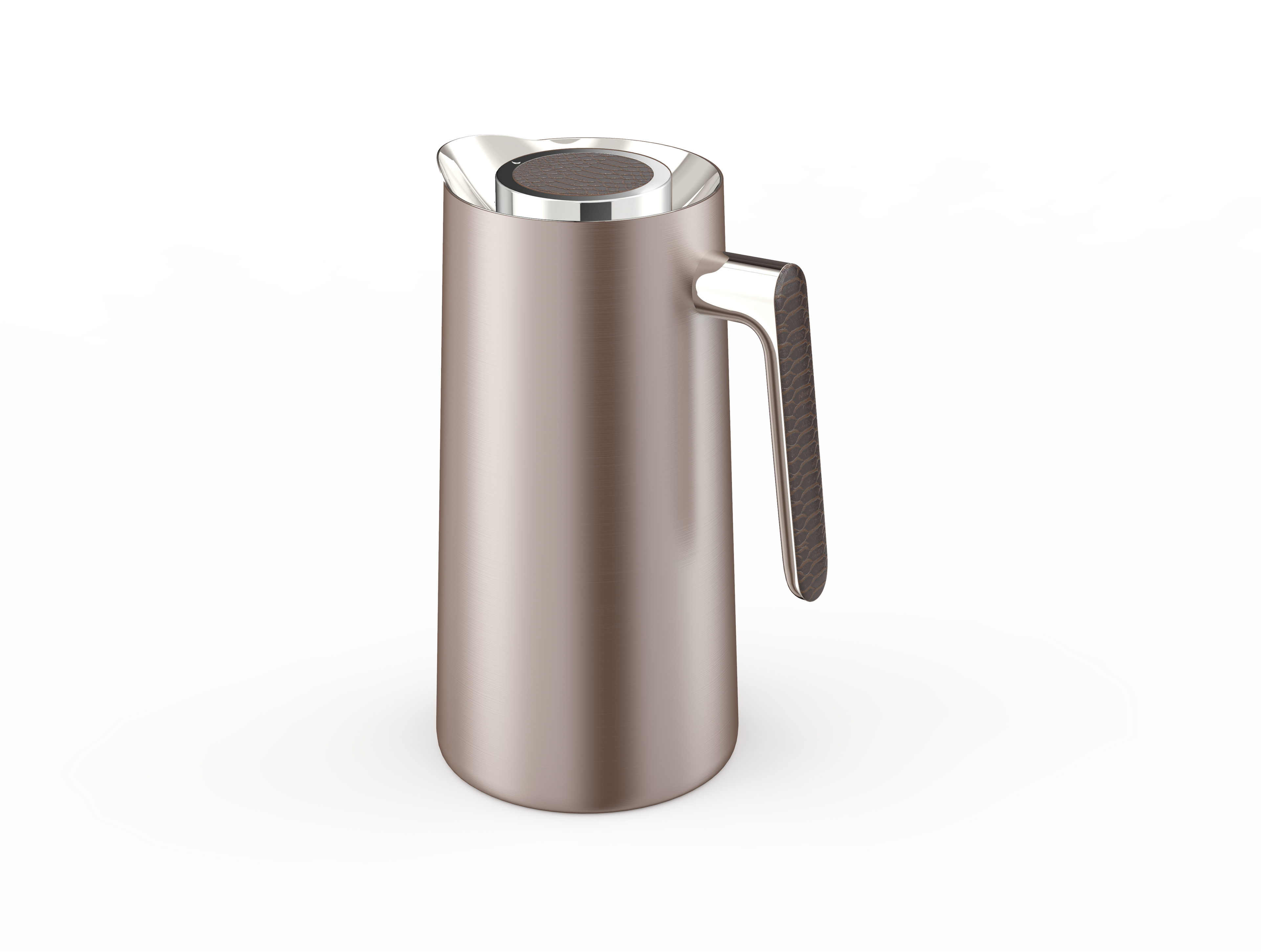 Ripple Regal Insulated Coffee & Tea Server 1L, Stainless Steel Body with Glass Liner, Metal Finish