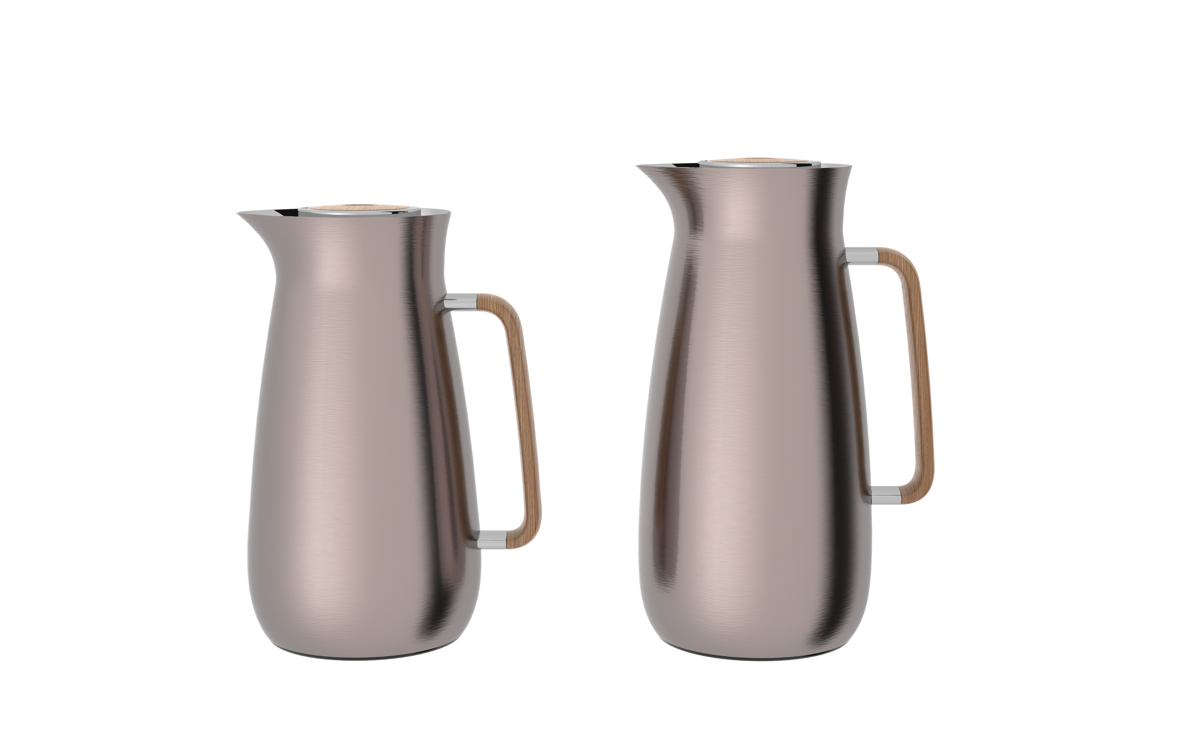Regal by Ripple 0.8L & 1L Vacuum Insulated Flask Set – Double Wall Stainless Steel with Glass Liner, Hot & Cold Beverage Server, Luxury Coffee & Tea Jug Set (2 Pieces)