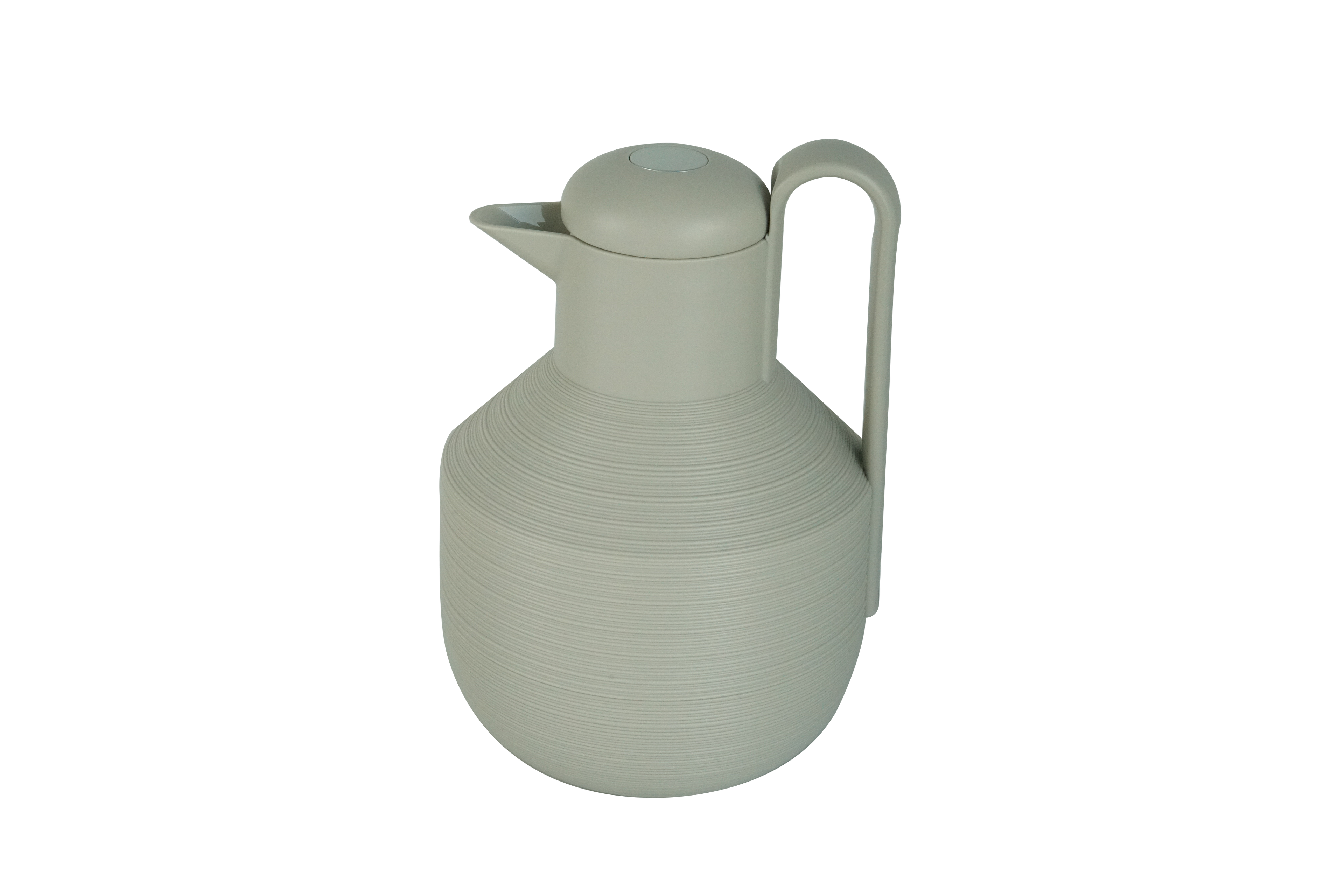 Regal by Ripple 1.0L Insulated Thermos Flask – Vacuum Jug with Glass Liner – Hot & Cold Beverage Server – Modern Minimalist Design – Beige / White / Grey Options