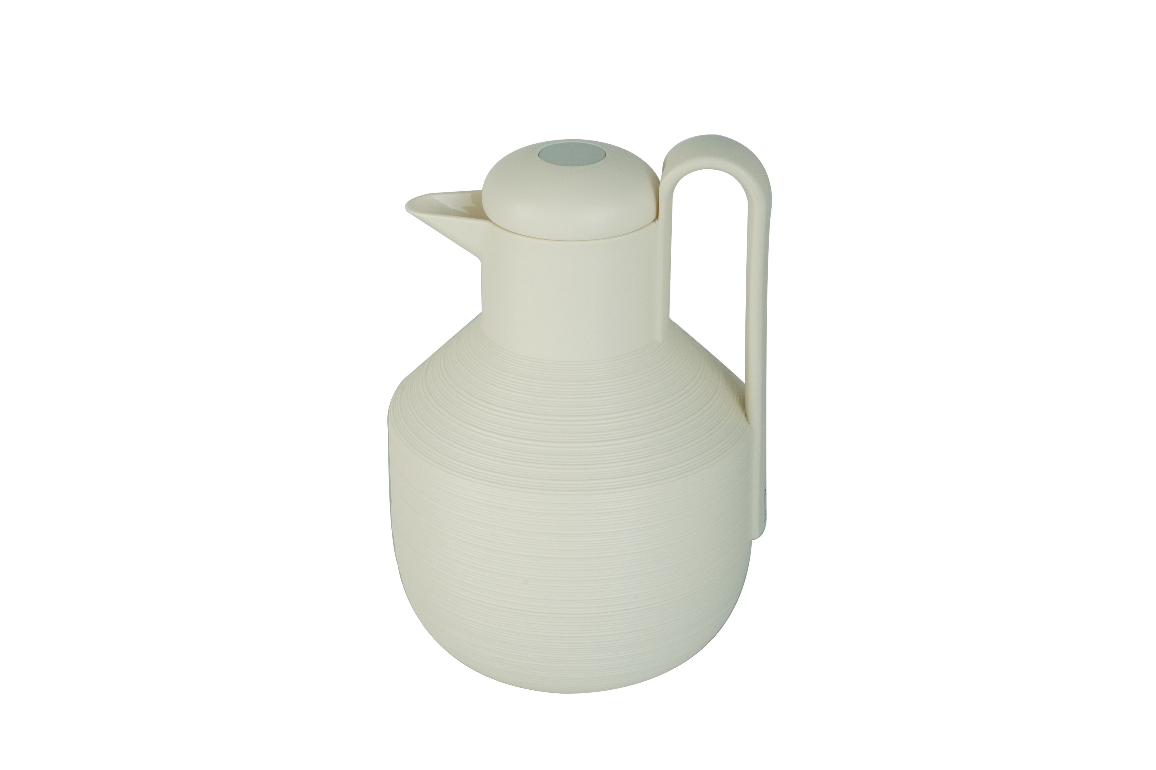 Regal by Ripple 1.0L Insulated Thermos Flask – Vacuum Jug with Glass Liner – Hot & Cold Beverage Server – Modern Minimalist Design – Beige / White / Grey Options