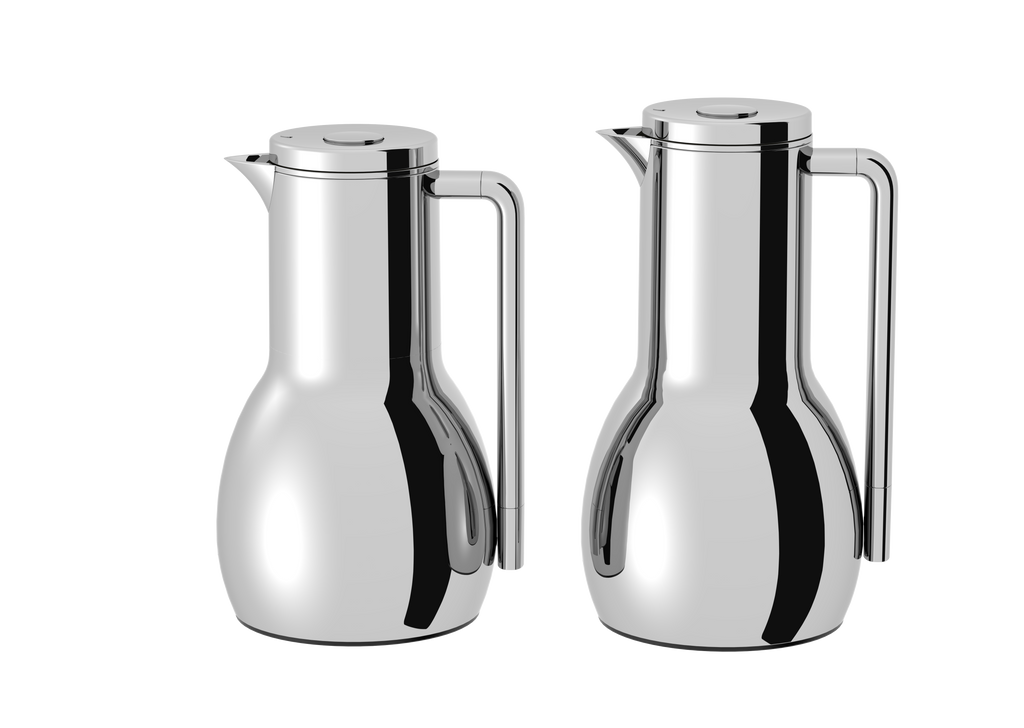 Regal by Ripple 2-Piece Vacuum Flask Set – Stainless Steel Body with Glass Liner – Double-Wall Insulated Thermal Jug Set (0.7 L + 1.0 L) – 6 Elegant Colors