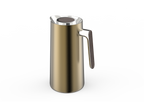 Ripple Regal Insulated Coffee & Tea Server 1L, Stainless Steel Body with Glass Liner, Metal Finish
