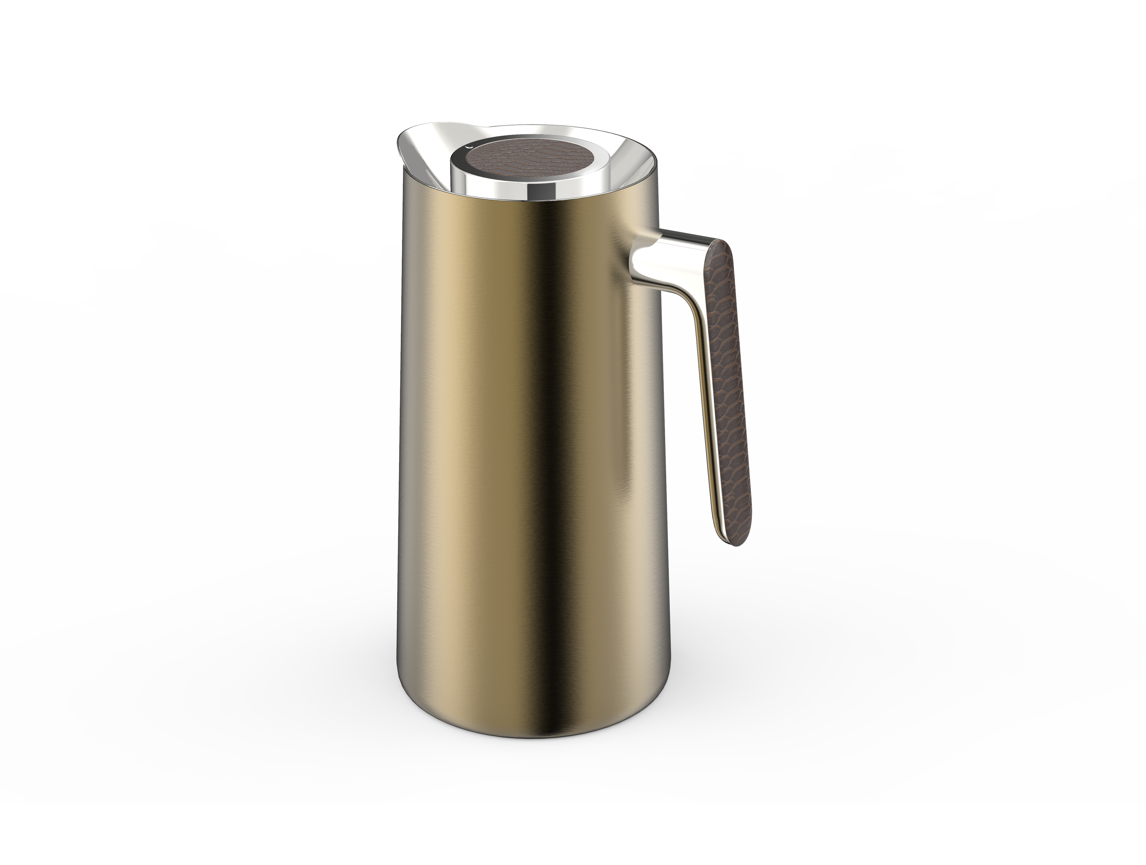 Ripple Regal Insulated Coffee & Tea Server 1L, Stainless Steel Body with Glass Liner, Metal Finish