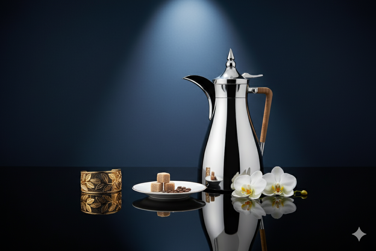 Regal by Ripple RGD19 Series 2-Piece Vacuum Flask Set (1.0 L + 1.0 L) – Stainless Steel Body with Glass Liner – Premium Arabic Coffee & Tea Thermos Set – 7 Elegant Color Variants