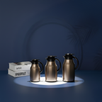 Vacuum Flask Copper Edition – Stainless Steel Body with Glass Liner, Thermos Jug 1.0L to 1.9L – Elegant Copper Finish, Leakproof, Keeps Drinks Hot & Cold - Regal