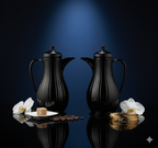 Regal by Ripple Luxury 2-Piece Thermos Set – 0.35L Coffee Flask + 0.6L Tea Flask – Gold / Silver / Jet Black – ABS Body with Glass Liner – Hot & Cold Vacuum Flask