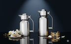 Regal by Ripple 2-Piece Double-Wall Vacuum Flask Set (1.0 L + 1.3 L) – Full Stainless Steel Body & Liner – Matte Silver Finish – Premium Insulated Thermal Jug Set