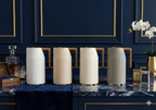 Ripple Regal Insulated Beverage Server – 1.0L Plastic Body with Glass Liner, Ribbed Design with Wooden Handle (4 Colors Available)