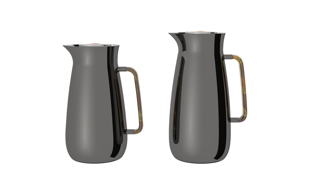Regal by Ripple 0.8L & 1L Vacuum Insulated Flask Set – Double Wall Stainless Steel with Glass Liner, Hot & Cold Beverage Server, Luxury Coffee & Tea Jug Set (2 Pieces)