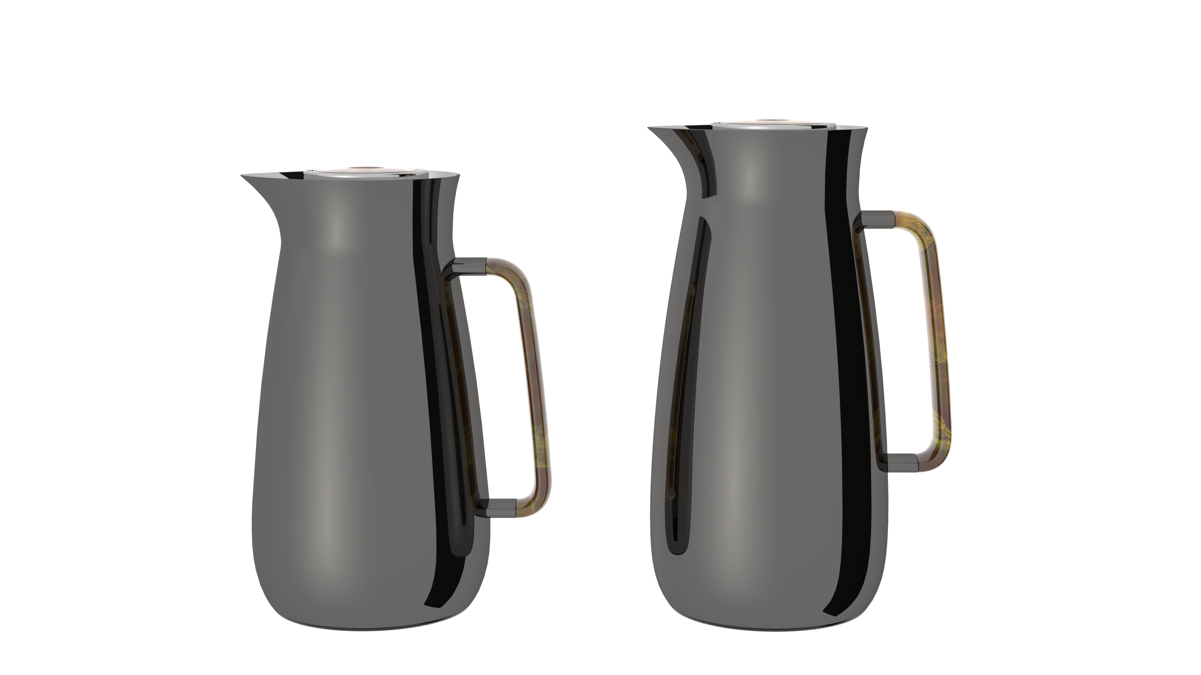 Regal by Ripple 0.8L & 1L Vacuum Insulated Flask Set – Double Wall Stainless Steel with Glass Liner, Hot & Cold Beverage Server, Luxury Coffee & Tea Jug Set (2 Pieces)