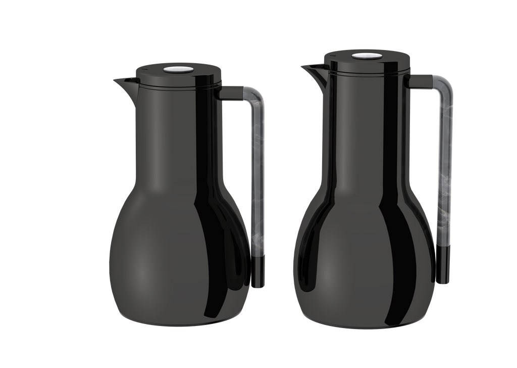 Regal by Ripple 2-Piece Vacuum Flask Set – Stainless Steel Body with Glass Liner – Double-Wall Insulated Thermal Jug Set (0.7 L + 1.0 L) – 6 Elegant Colors