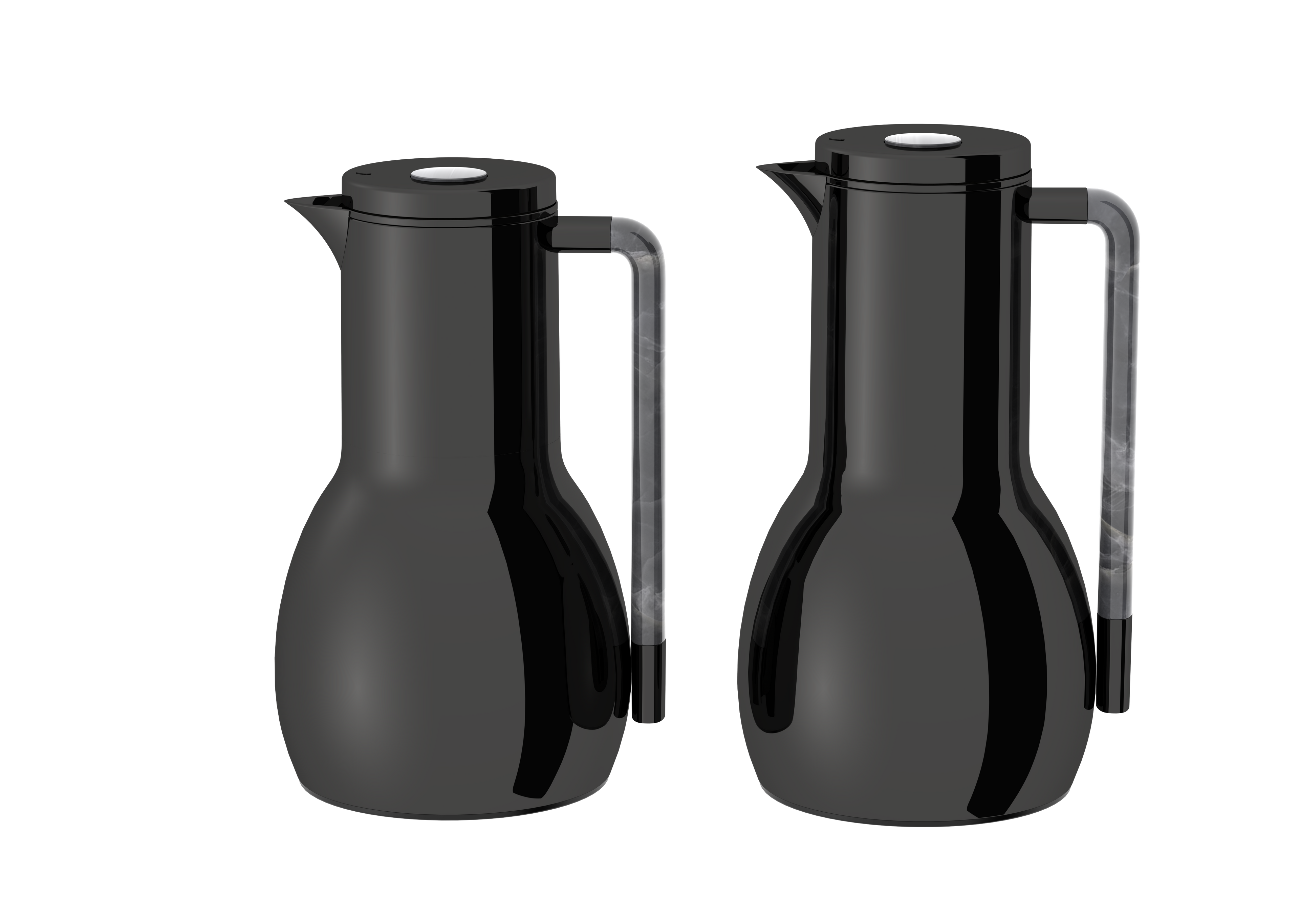 Regal by Ripple 2-Piece Vacuum Flask Set – Stainless Steel Body with Glass Liner – Double-Wall Insulated Thermal Jug Set (0.7 L + 1.0 L) – 6 Elegant Colors