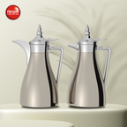 Regal by Ripple RGD19 Series 2-Piece Vacuum Flask Set (1.0 L + 1.0 L) – Stainless Steel Body with Glass Liner – Premium Arabic Coffee & Tea Thermos Set – 7 Elegant Color Variants