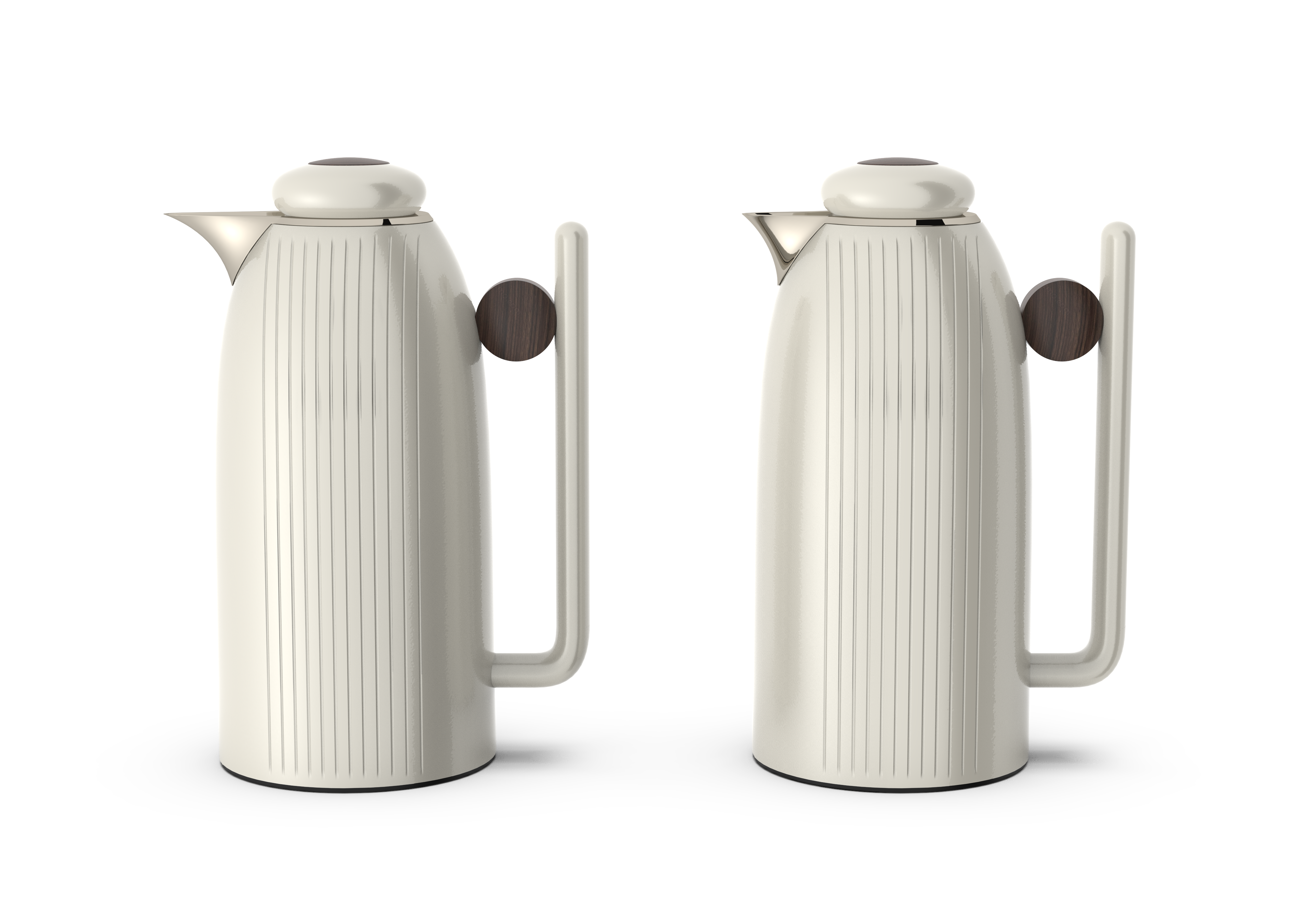 Regal by Ripple 1L + 1L Vacuum Insulated Flask Set – Double Wall Stainless Steel with Glass Liner, Hot & Cold Beverage Server, Luxury Coffee & Tea Jug (2 Pieces)